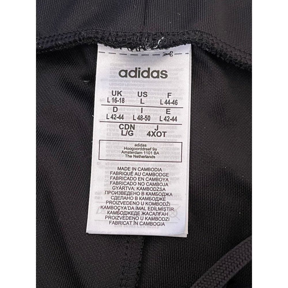 Adidas Black Side Triple Striped Zip Bottom Track/Warm-Up Pants - Picture 11 of 12
